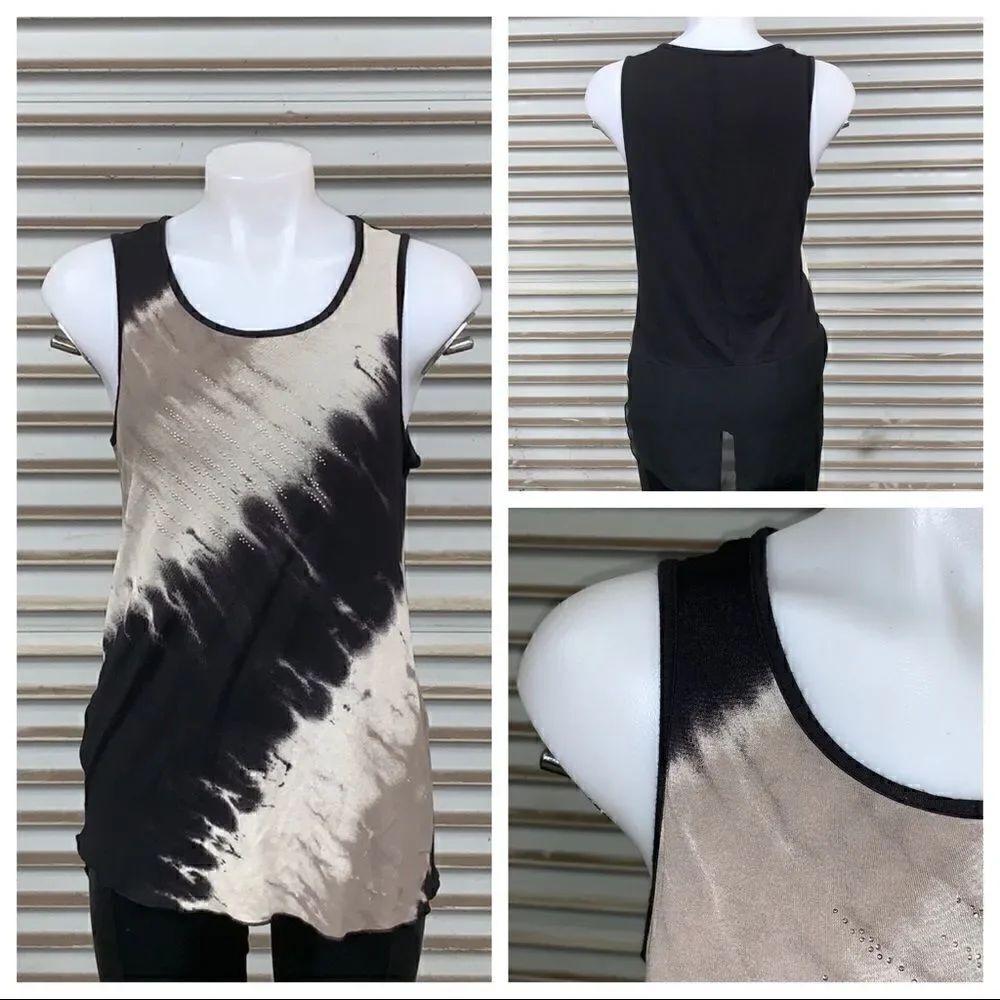 🛍️B.L.E.U. Black and brown tank top size small